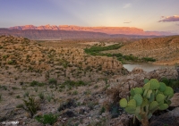 Sunset over the Rio Grande